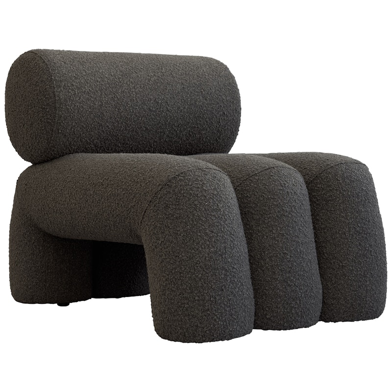 Foku Loungestol Bouclé, Deep Taupe