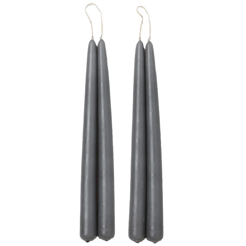 Blossom Stearinlys 4-pk, City Grey