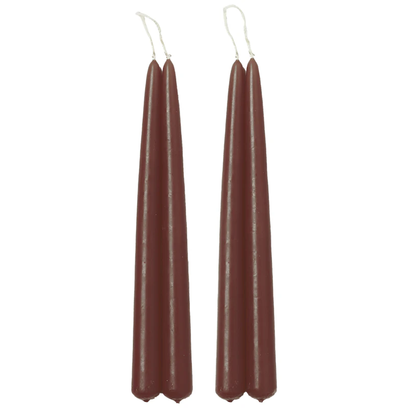 Blossom Stearinlys 4-pk, Røkt Eik