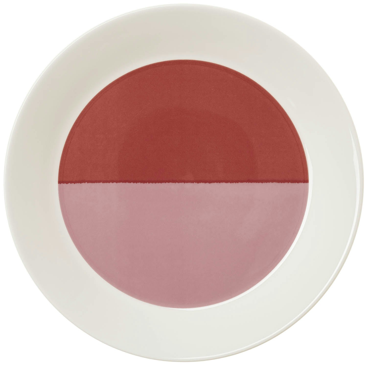 Vuokko Tallerken 21 cm, Rosa/R&oslash;d