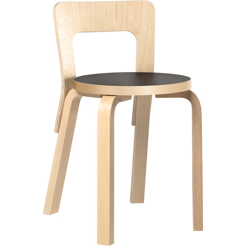 N65 Childrens Chair, Black Linoleum