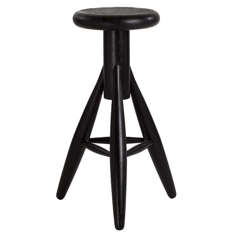 Rocket Stool, Svart Lakk