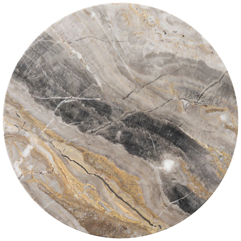 Androgyne Bordplate Ø42 cm, Grey Galaxy-marmor