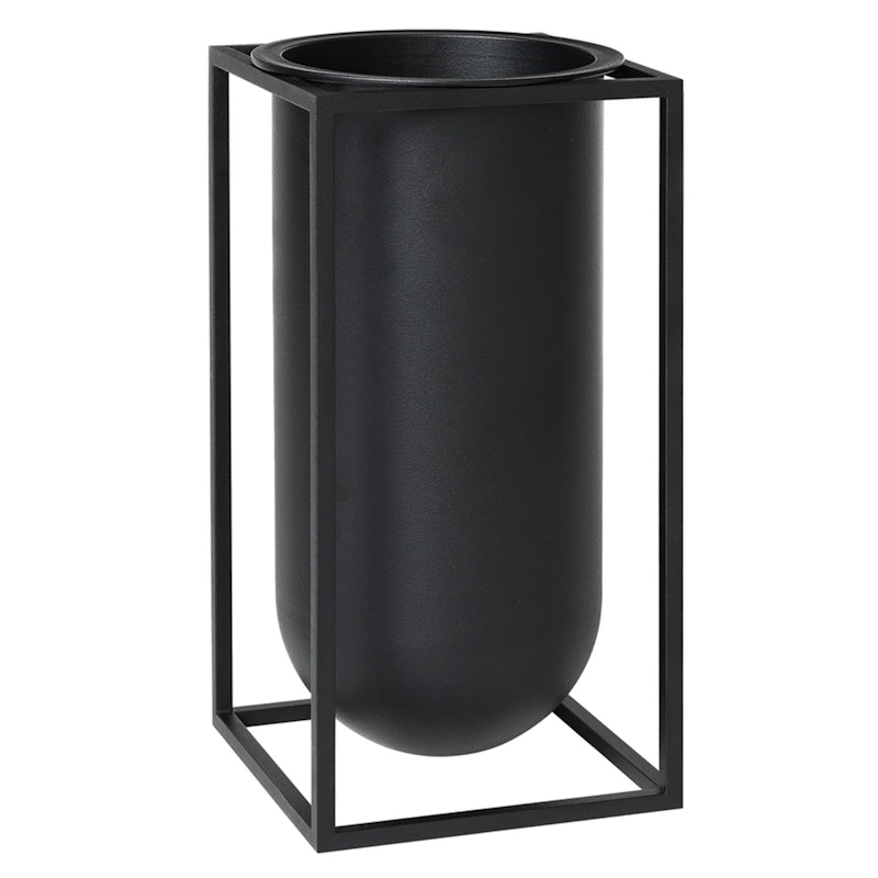 Kubus Vase Lolo, Sort