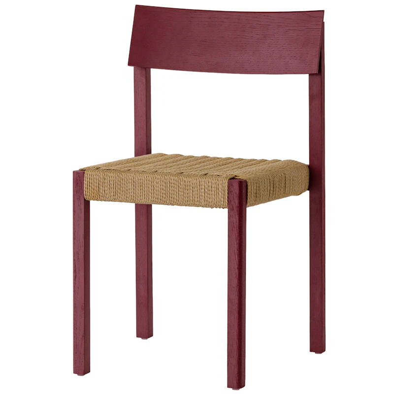 Mauro Stol, French Red Oak / Paper Cord