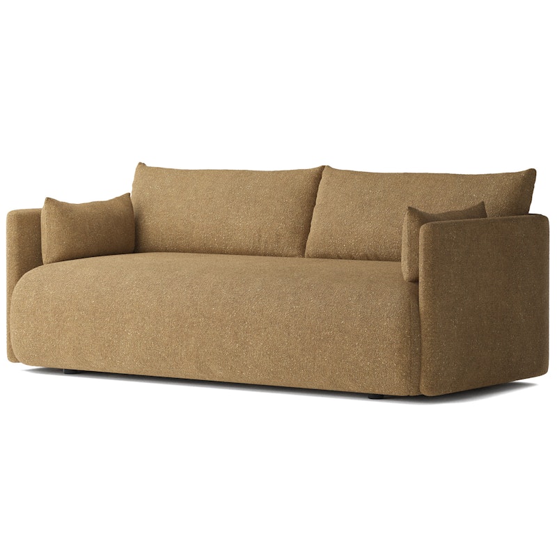 Offset 2-seter Sofa, Bouclé Gold