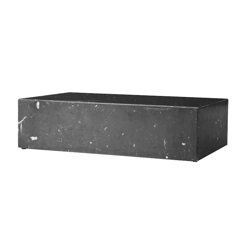 Plinth Low Salongbord 100x60 cm, Marquina Marmor