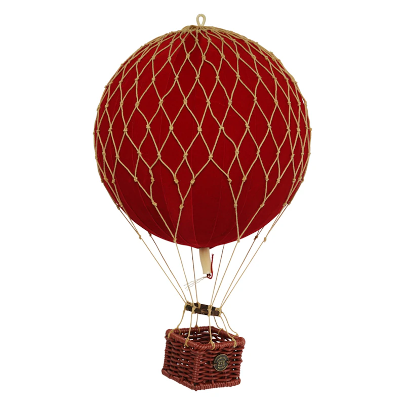 Travels Light Luftballong Fløyel Ø18 cm, Rød