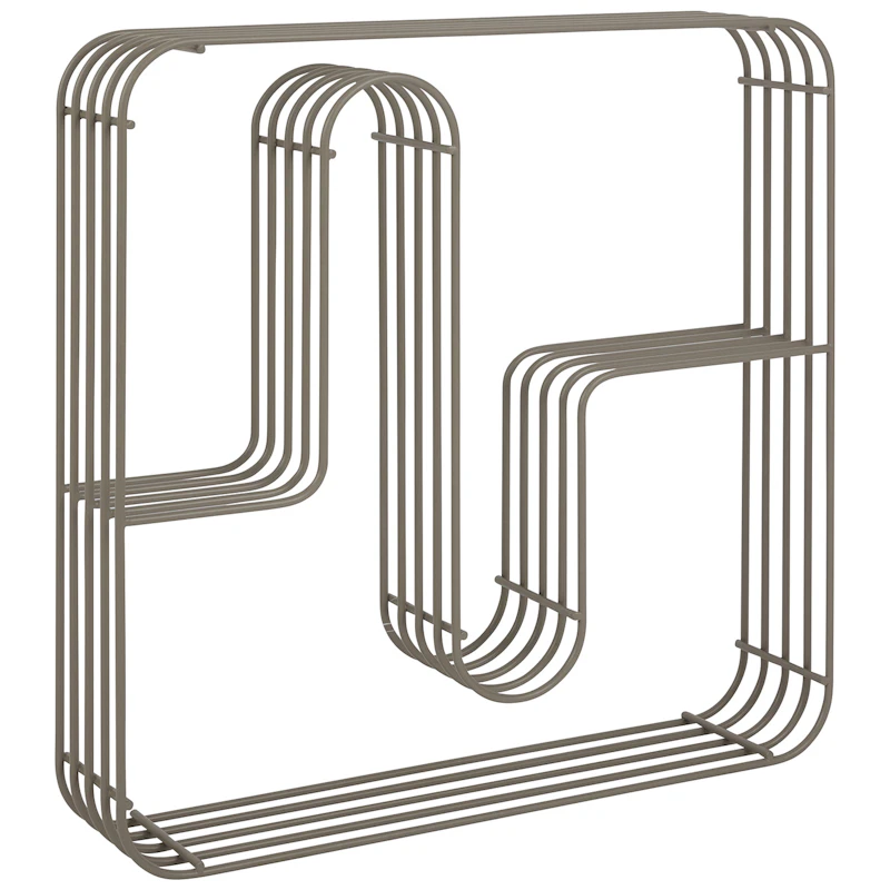 Curva Hylle 45x45 cm, Taupe