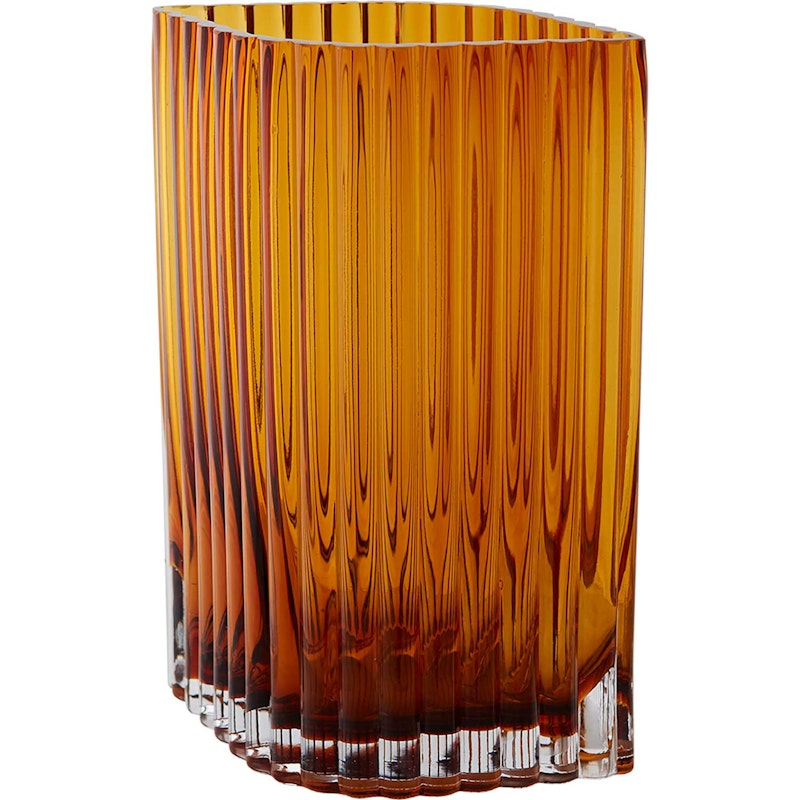 Folium Vase 25 cm, Amber