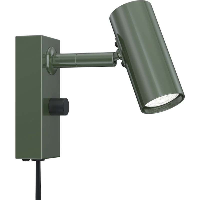 Cato Vegglampe, Skogsgrønn / Matt Sort