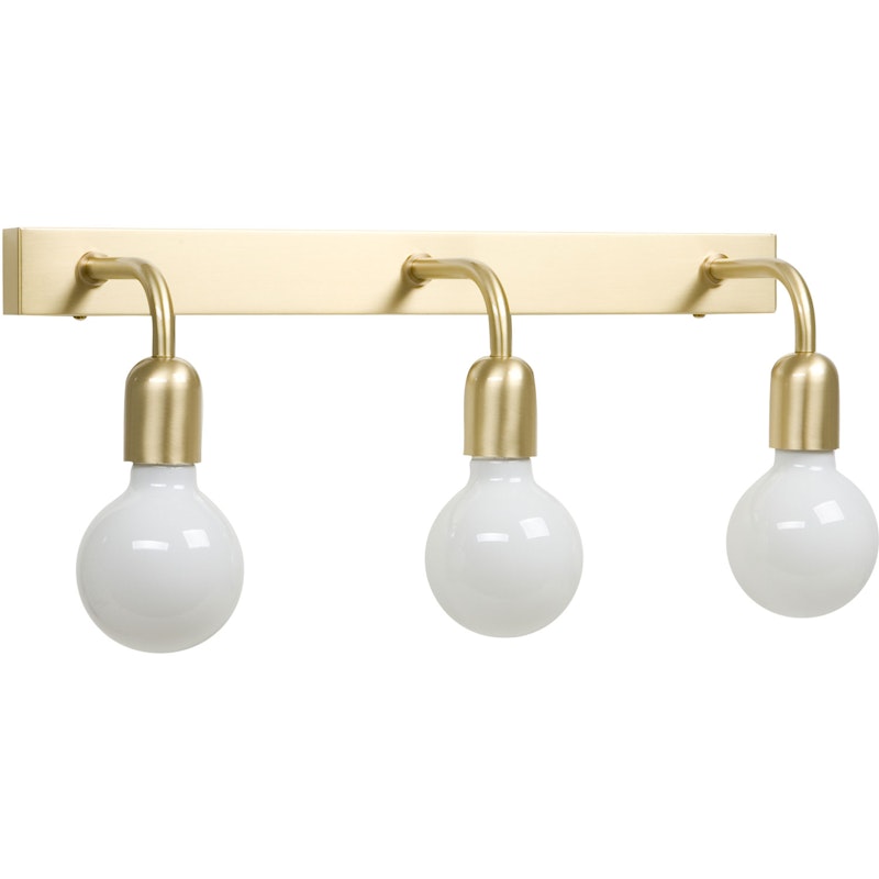 Regal 3 Vegglampe, Brushed Brass