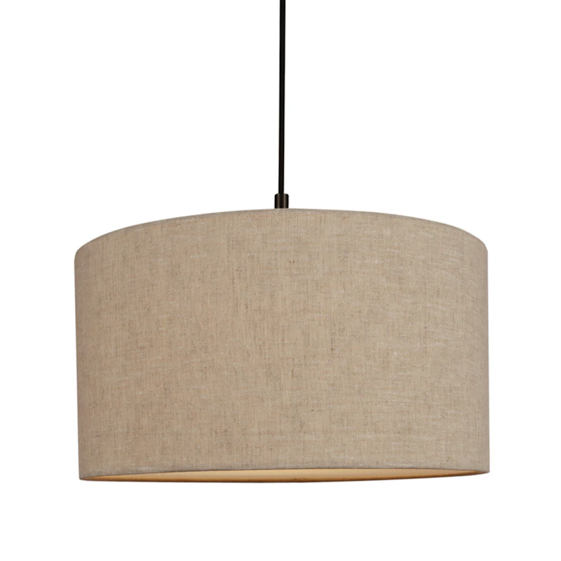 Soft Pendel Ø44 cm, Metallisk Bronse / Linen Natural