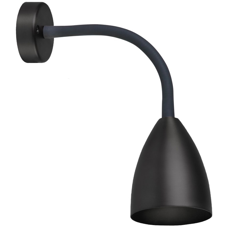 Trotsig Vegglampe, Matt svart