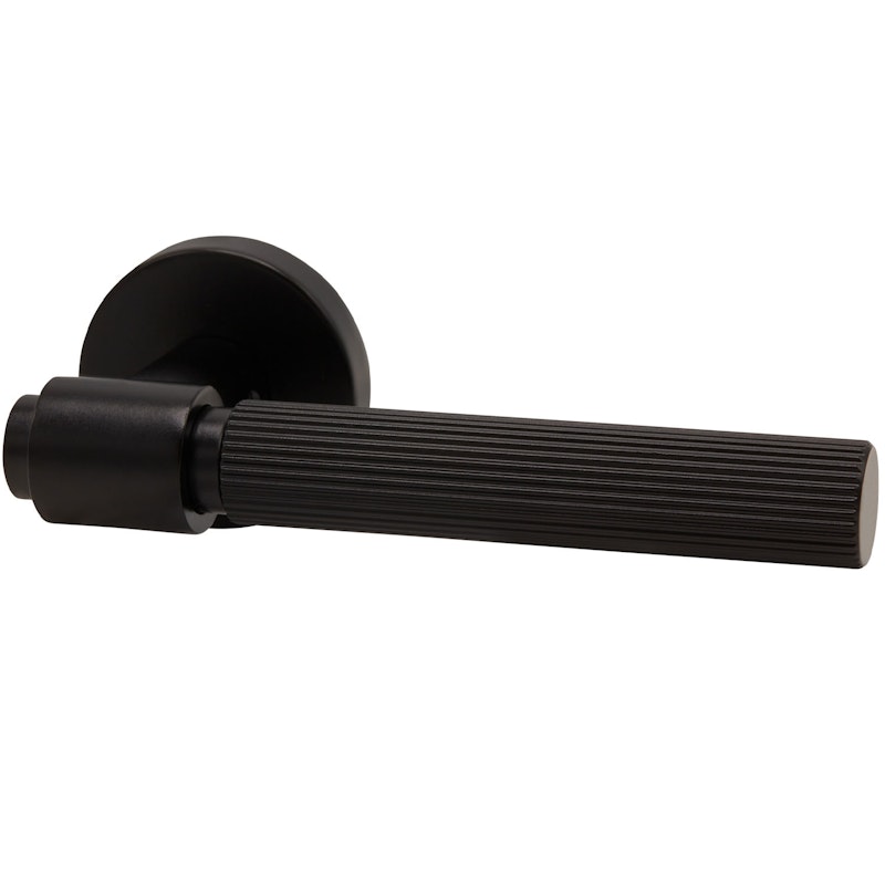 Helix Stripe 200 Door Handle With Keyhole, Matte Black