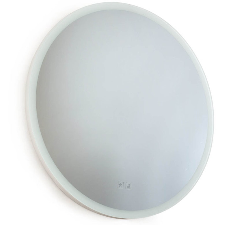 IO Veggspeil Med LED-belysning Ø60 cm