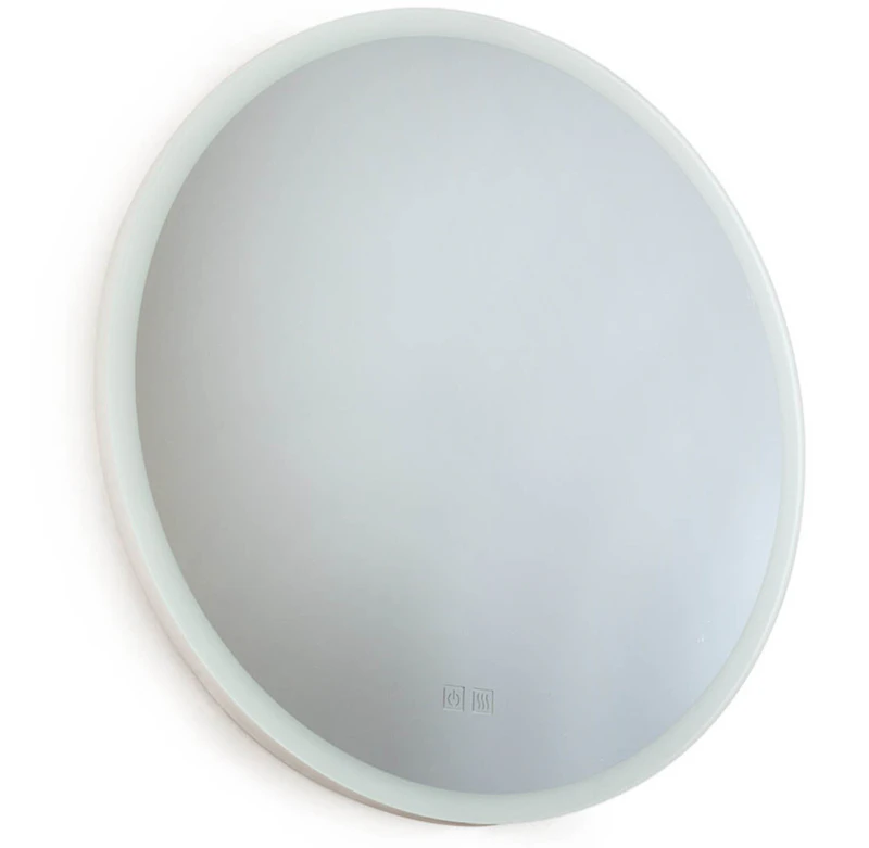 IO Veggspeil Med LED-belysning Ø60 cm