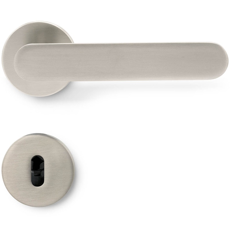 Vibe Plain Dørhåndtak Med Nøkkelskilt, Rustfritt Stål