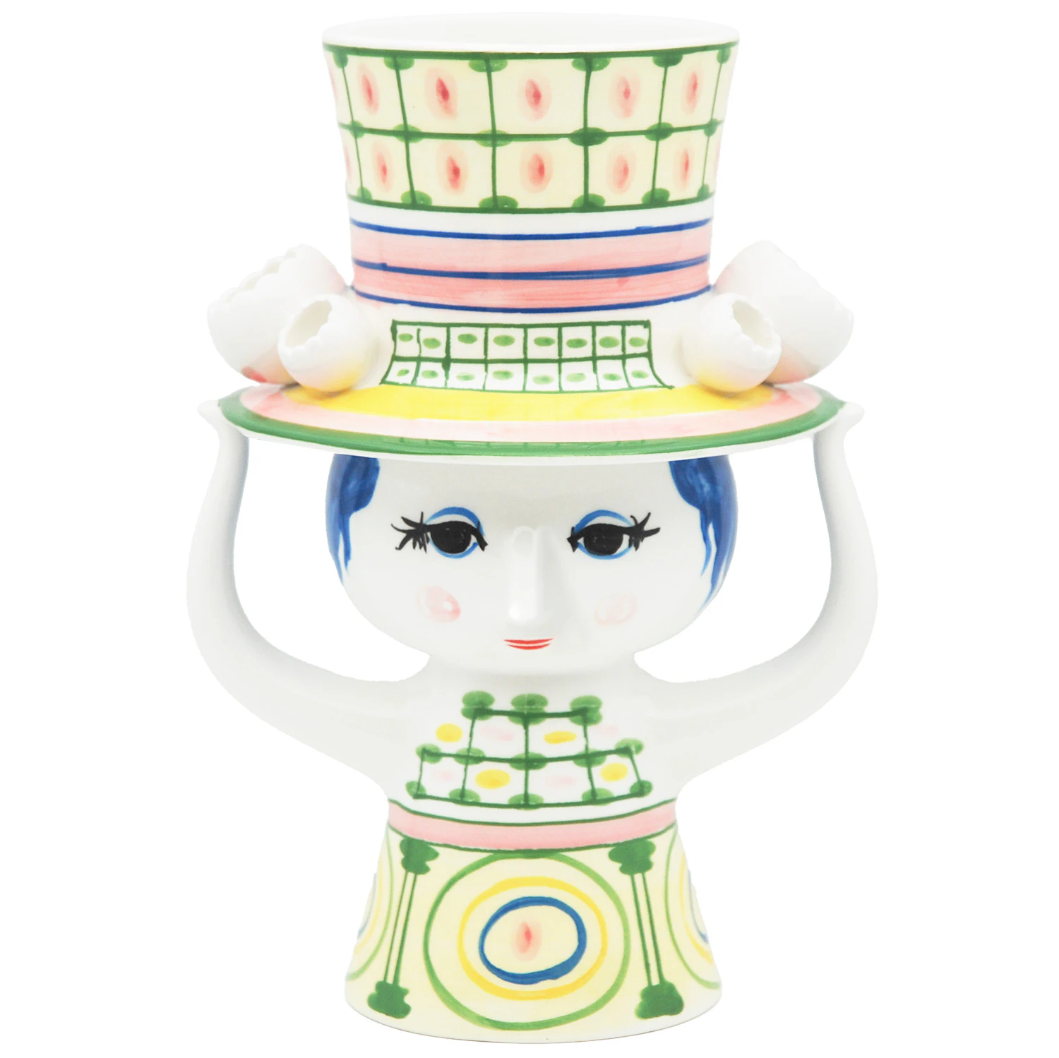 Lady with hat Vase 24,5 cm, Gr&oslash;nn