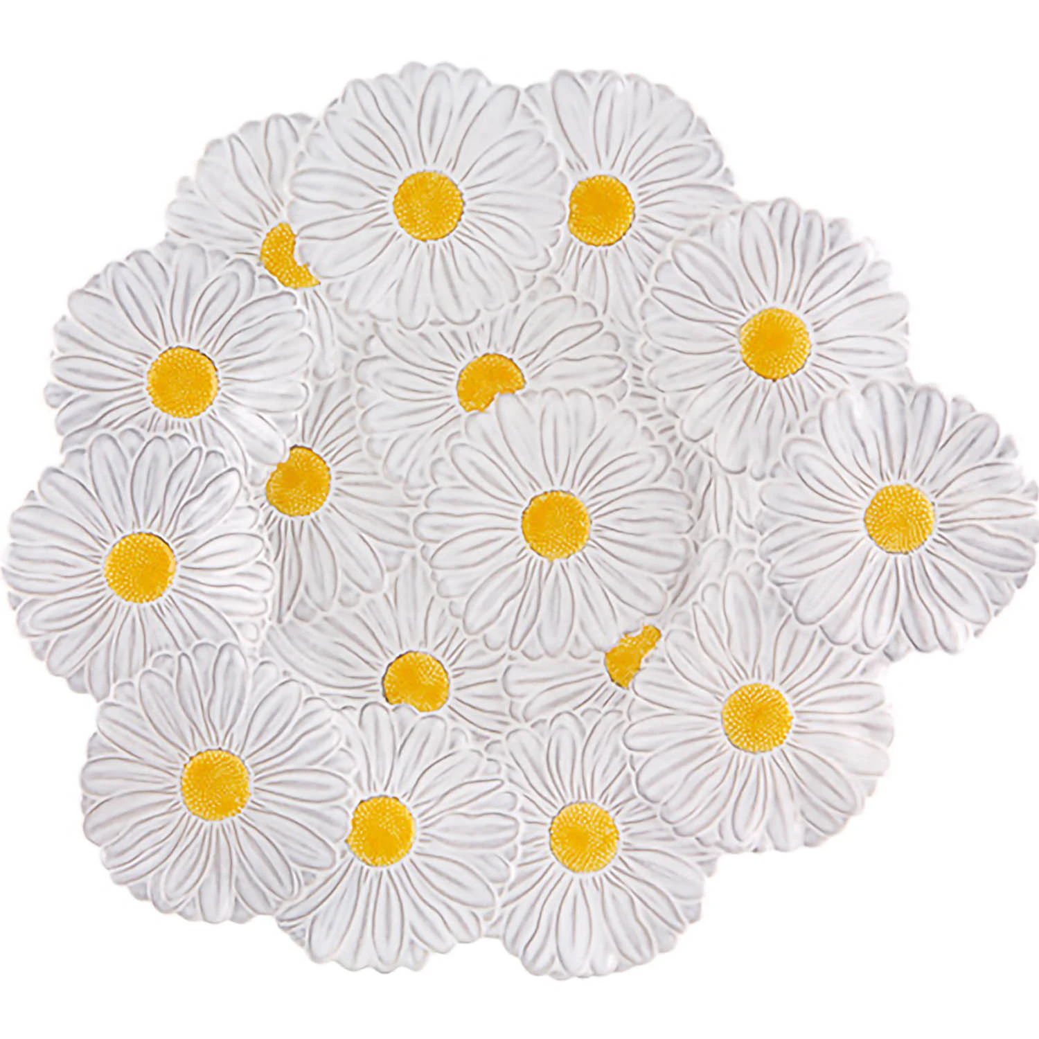 Maria Flor Tallerken 47 cm, Hvit