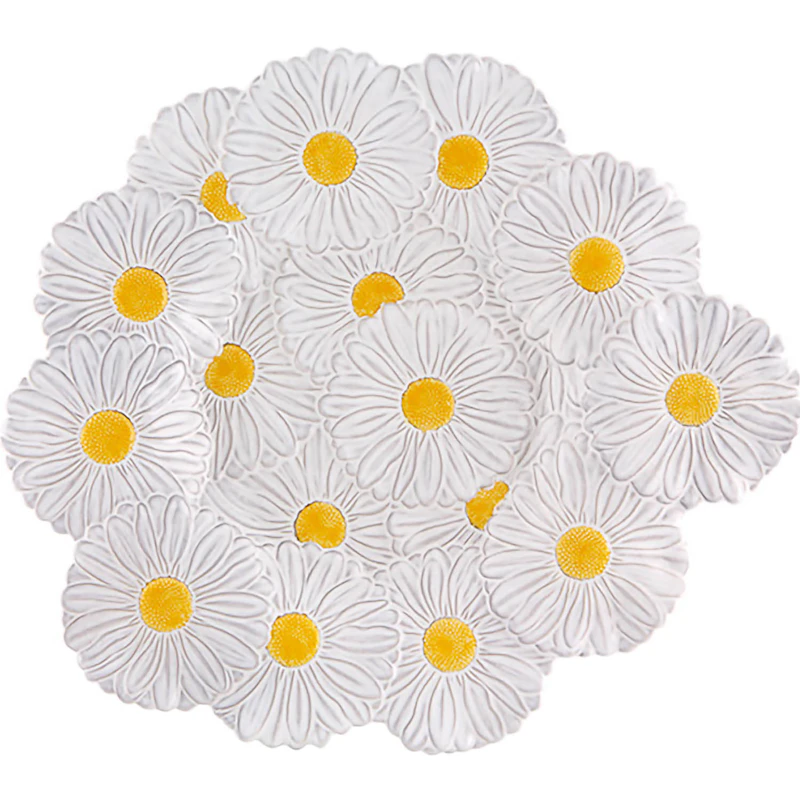 Maria Flor Tallerken 47 cm, Hvit