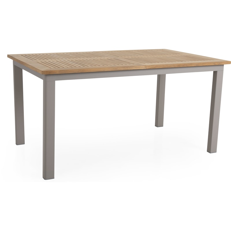 Lyon Spisebord 152-210x92 cm, Teak/Khaki