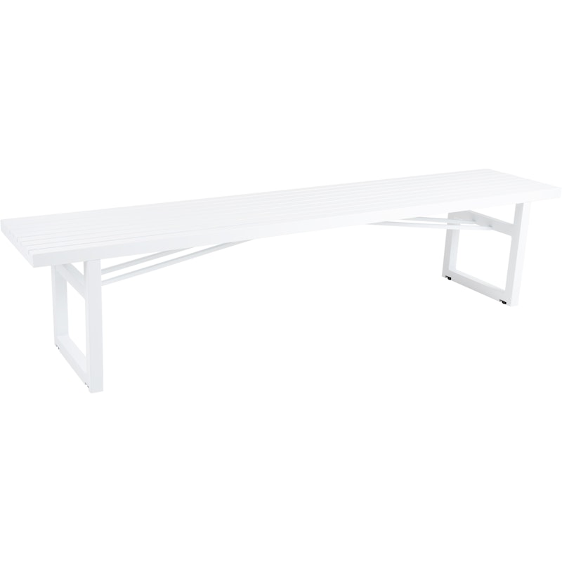 Vevi Bench 200 cm Aluminium, White