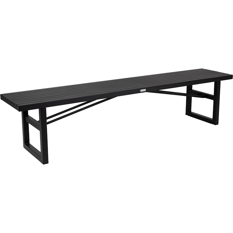 Vevi Bench 200 cm Aluminium, Black