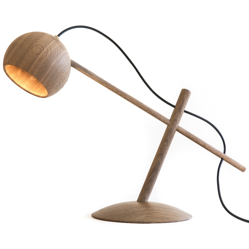 Lune Bordlampe, Fumed Eik