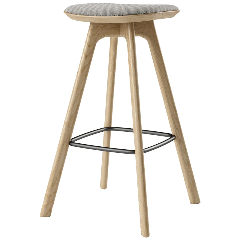 Pauline Barstol 75 cm, Oljet Eik / Hallingdal Grå