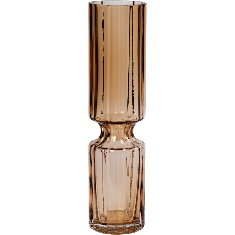 Hyacint Glassvase Munnblåst 31,7 cm, Indian Tan