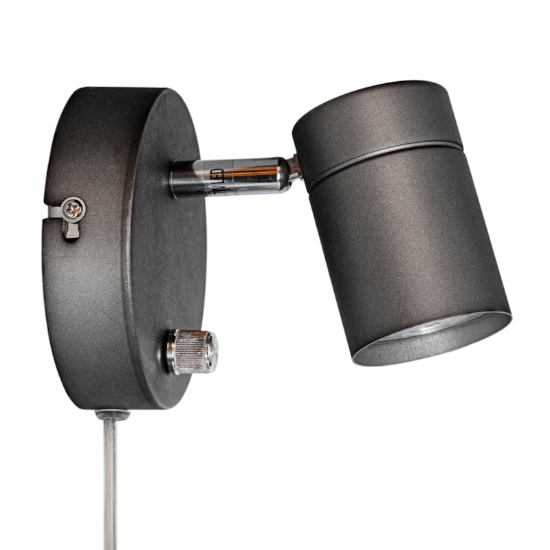 Correct Vegglampe, Steel Grey