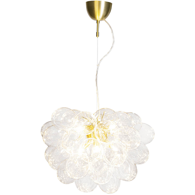 Gross Pendel 50 cm, Klar / Messing