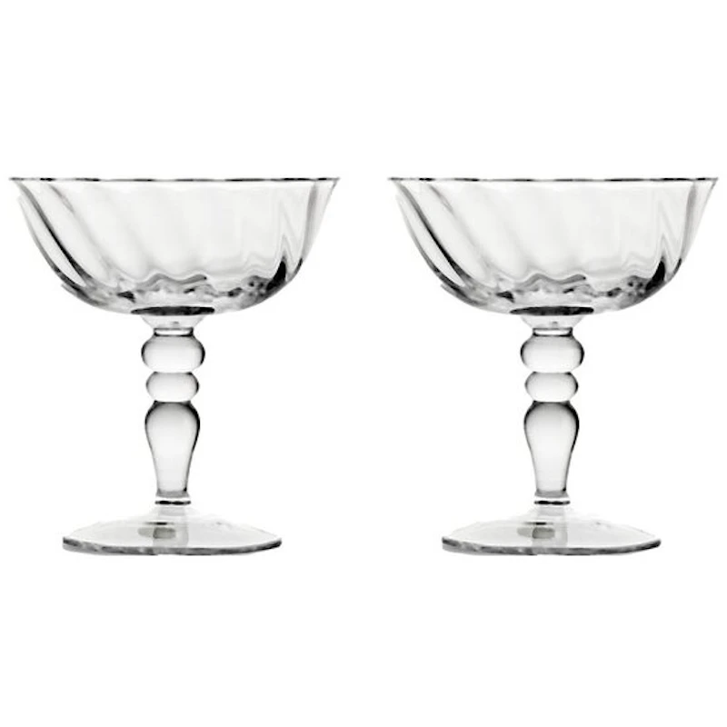 Opacity Champagneglass 2-pk