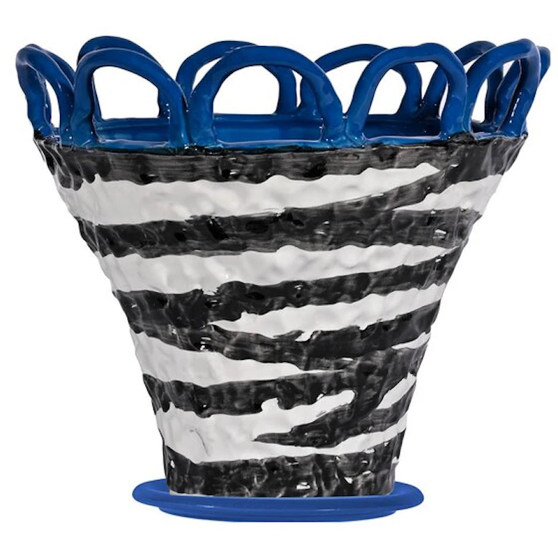 Patty Krukke 25 cm, Blå Zebra