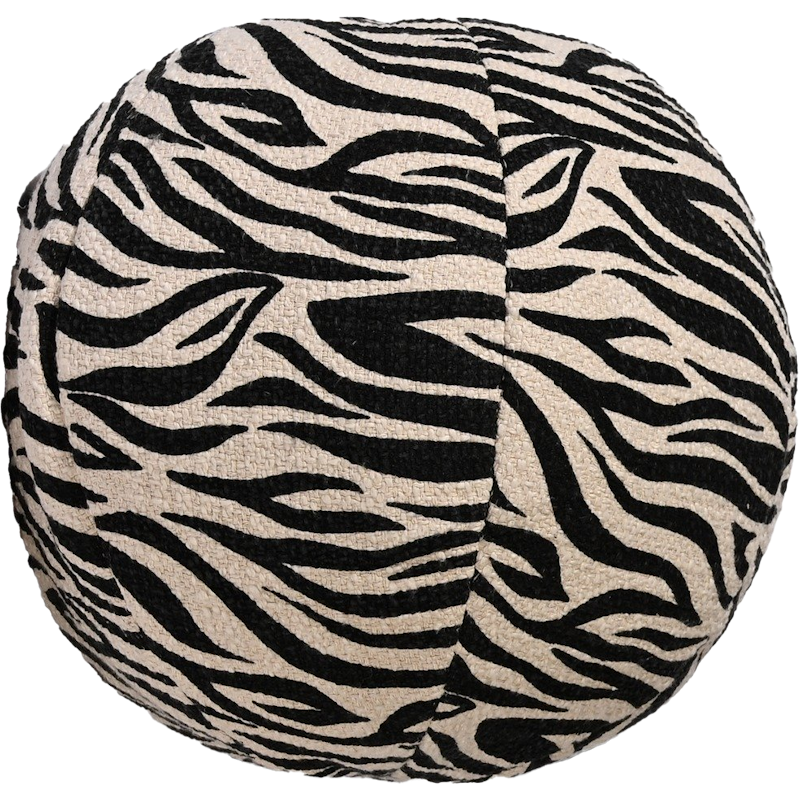 Anima Pute Rund Zebra, Sort