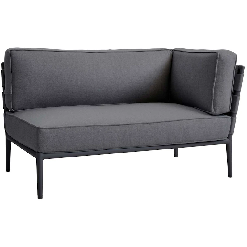 Conic 2-seters Sofa, Høyre Modul, Grey/AirTouch