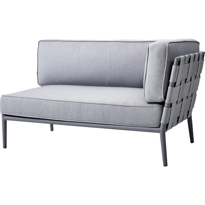 Conic 2-seters Sofa, Høyre Modul, Light Grey/AirTouch