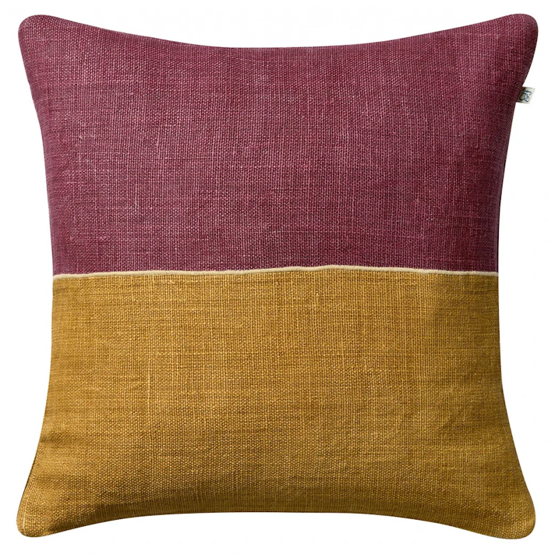 Amol Putetrekk 50x50 cm, Ruby / Masala Yellow