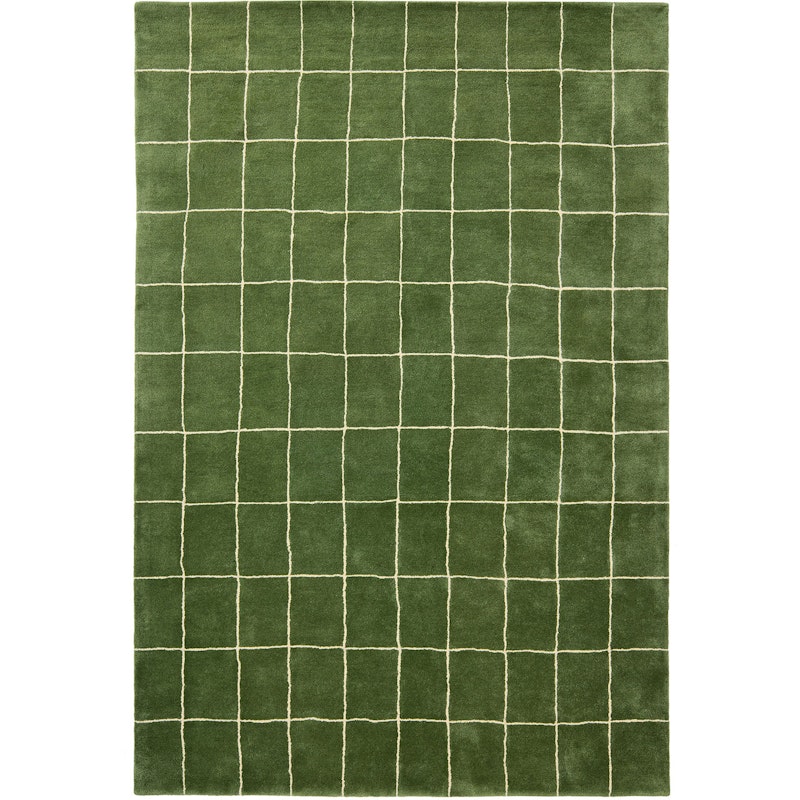 Chakra Rug, Off White Teppe 180x270 cm, Cactus Green