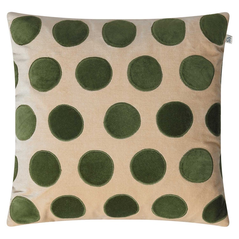 Circle Putetrekk 50x50 cm, Beige/Cactus Green