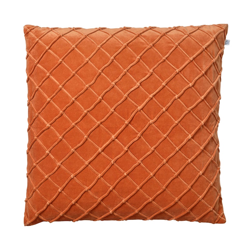 Deva Velvet Putetrekk 50x50 cm, Orange