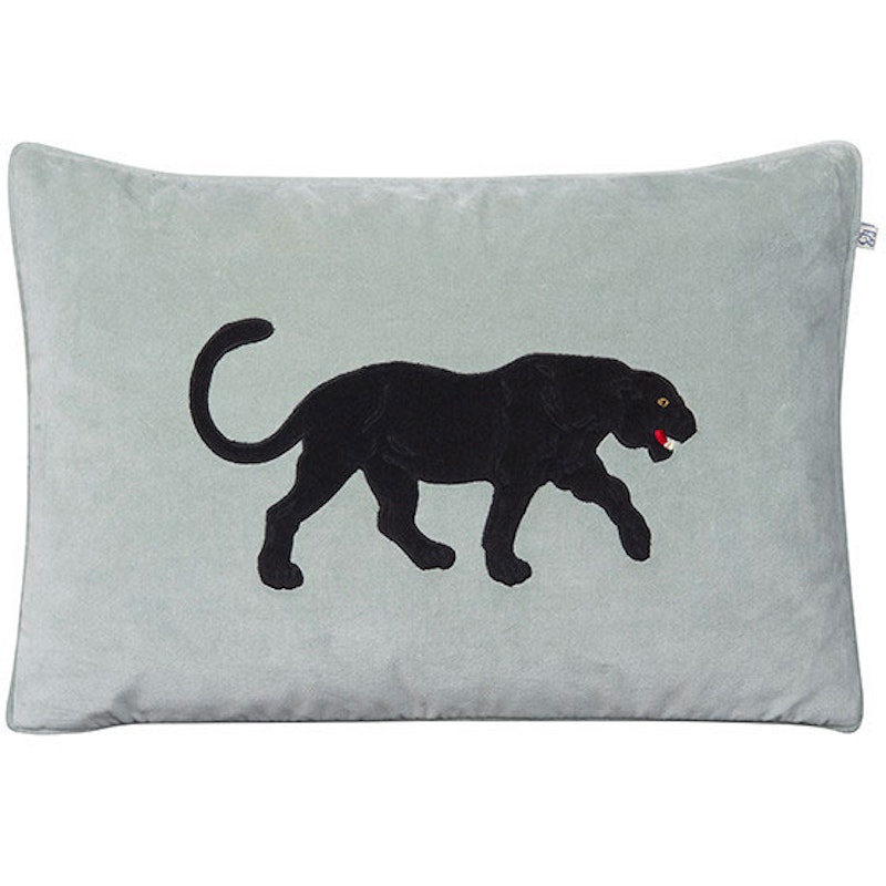 Embroidered Black Panther Putetrekk 40x60 cm, Aqua