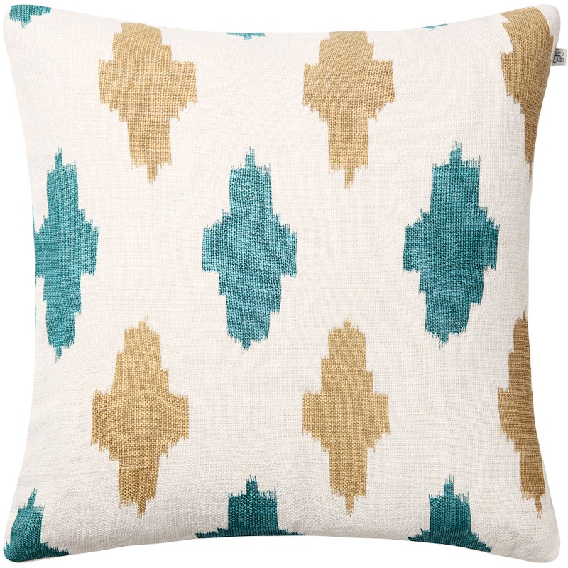 Ikat Agra Cushion Cover 50x50 cm Putetrekk 50x50 cm, Khaki / Heaven Blue