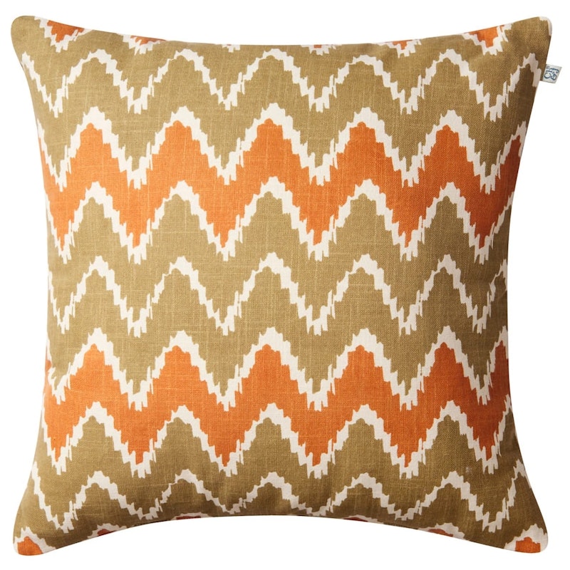Ikat Bangalore Pute 50x50 cm, Beige/Apricot Orange