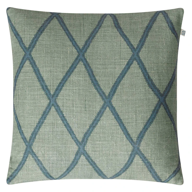 Ikat Orissa Putetrekk 50x50 cm, Aqua/Heaven Blue