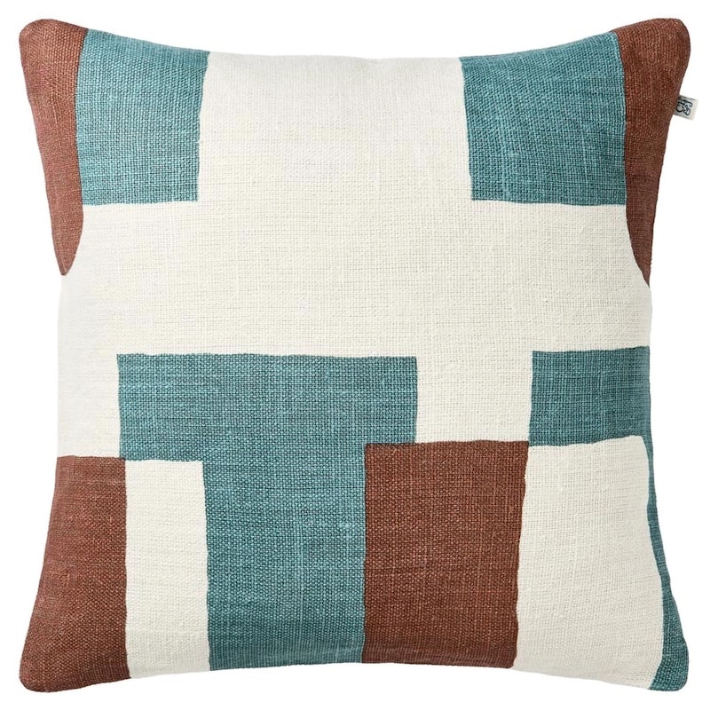 Jay Putetrekk 50x50 cm, Terracotta / Sky Blue