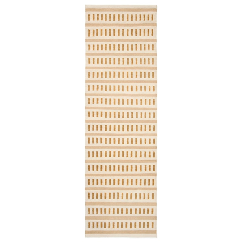 Ladakh Ullteppe 80x250 cm, Hvit / Beige / Masala Yellow