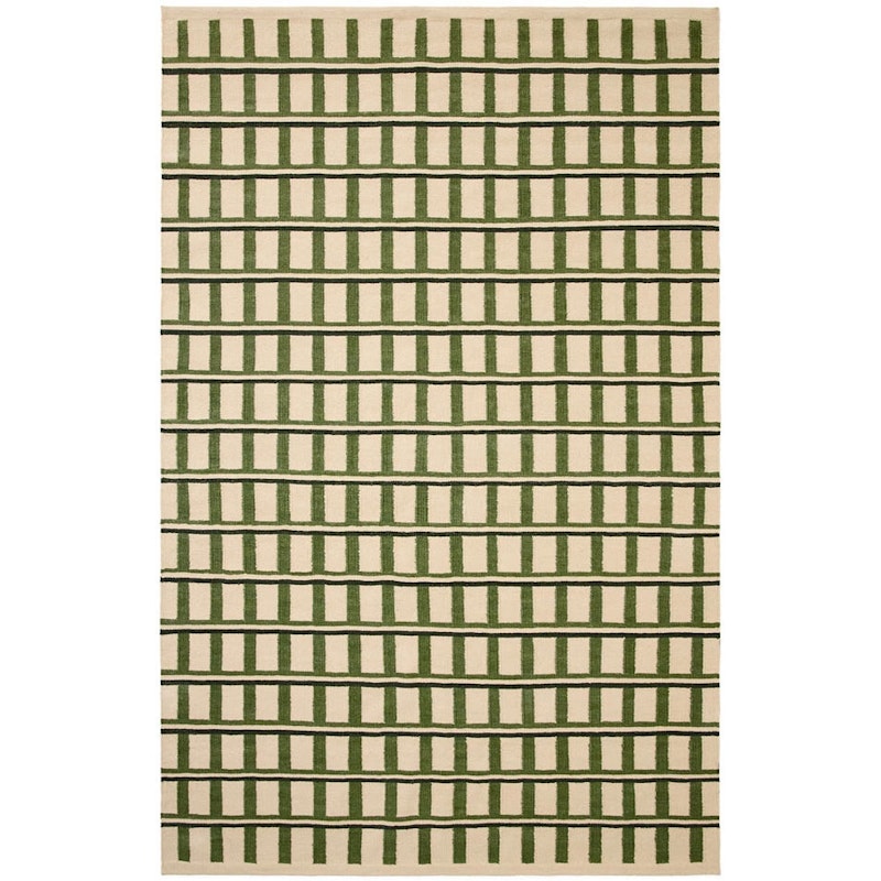 Mysore Teppe 180x270 cm, Off-white / Grønn / Mørkegrønn