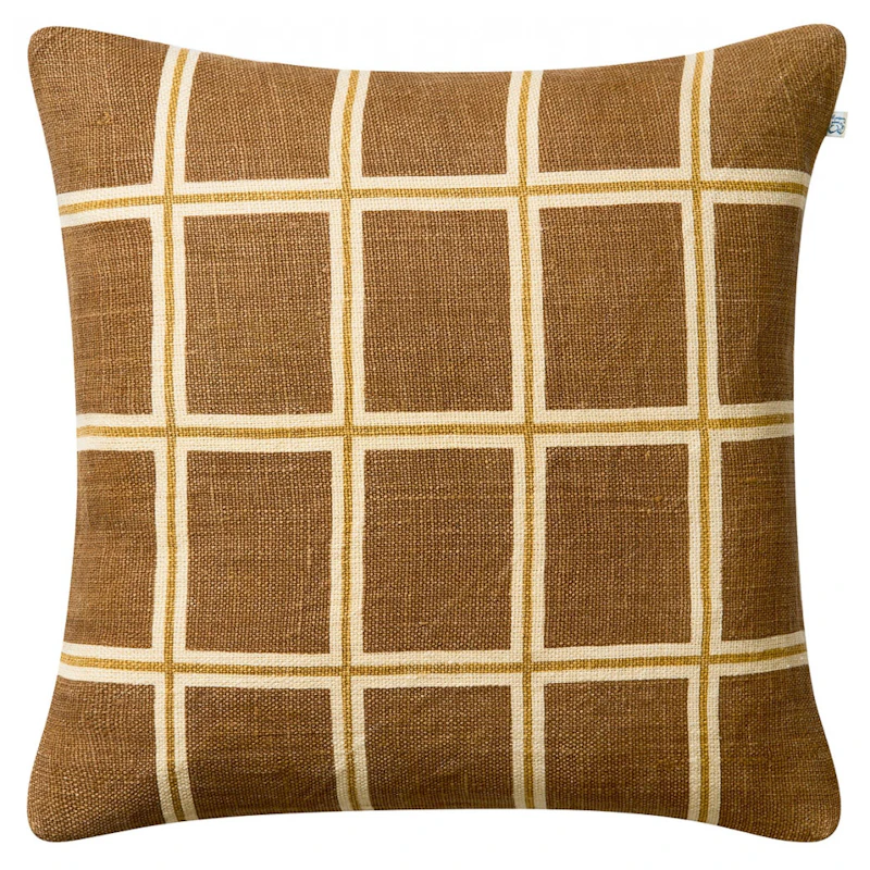Raha Putetrekk 50x50 cm, Taupe / Masala Yellow